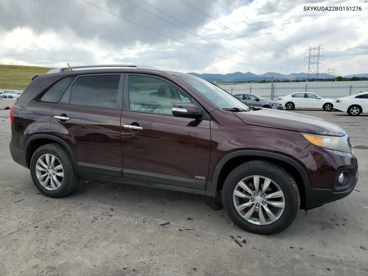 2011 Kia Sorento Ex VIN: 5XYKUDA22BG151276 Lot: 62825945