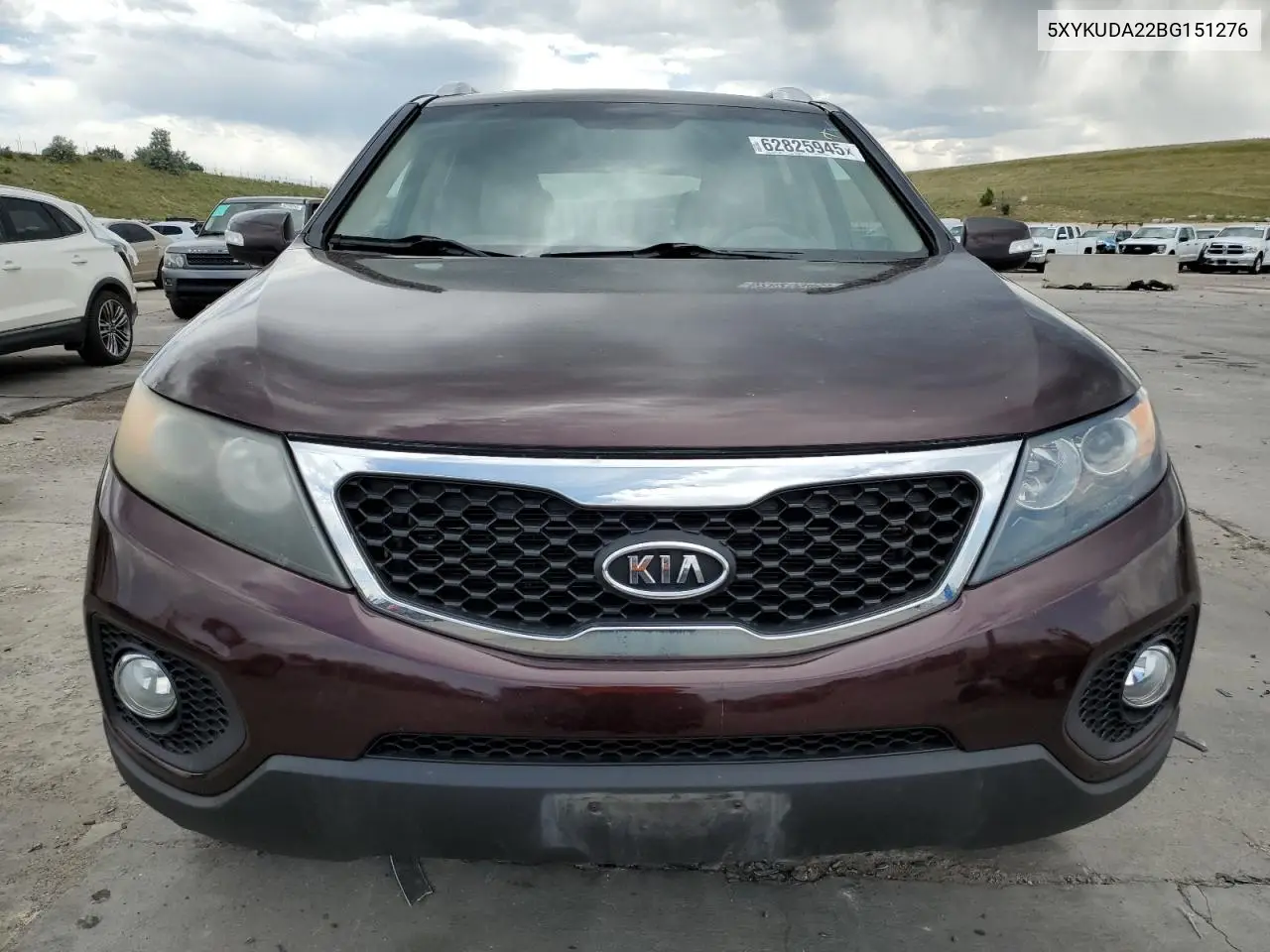 2011 Kia Sorento Ex VIN: 5XYKUDA22BG151276 Lot: 62825945