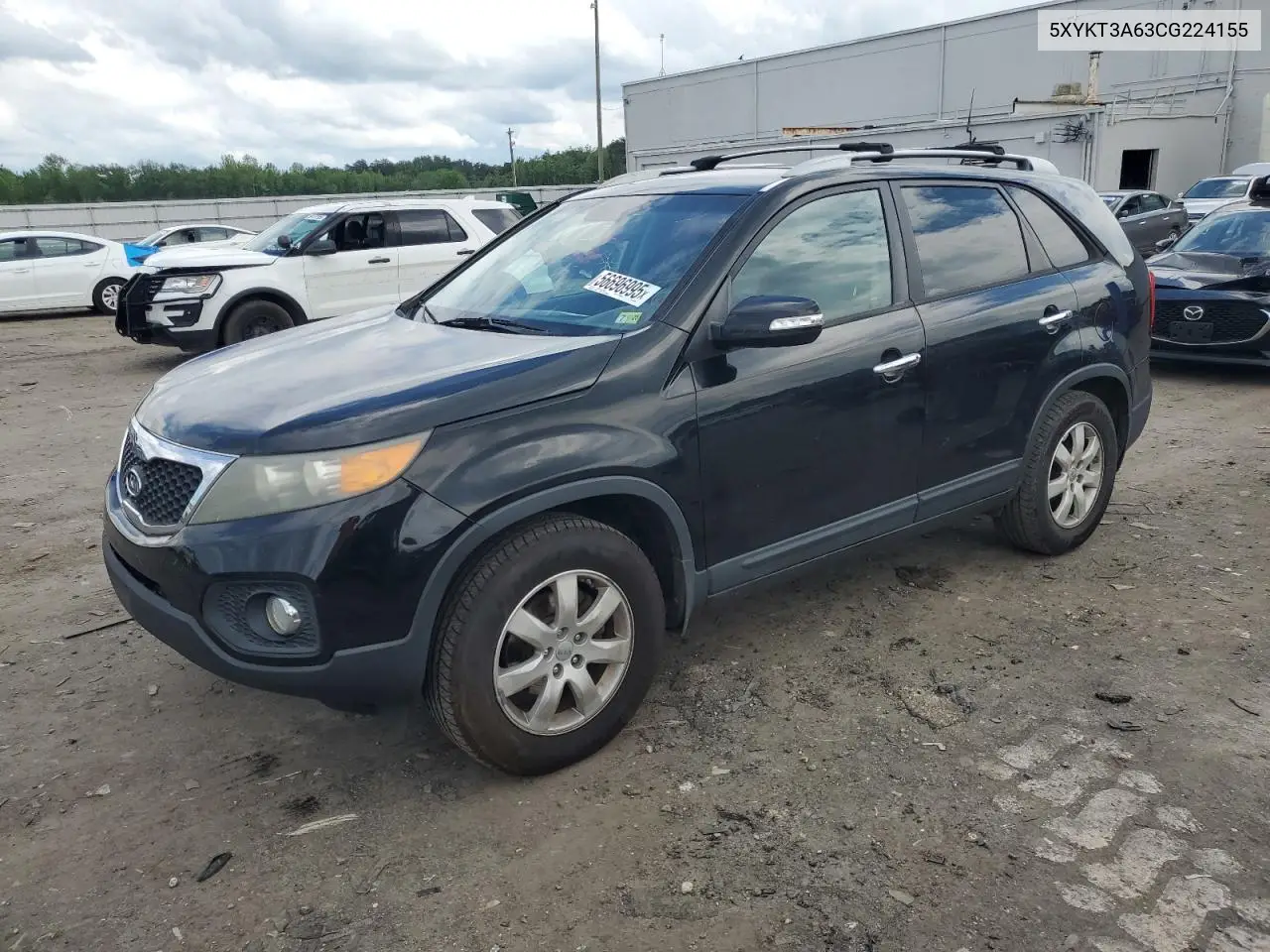 2012 Kia Sorento Base VIN: 5XYKT3A63CG224155 Lot: 56696995