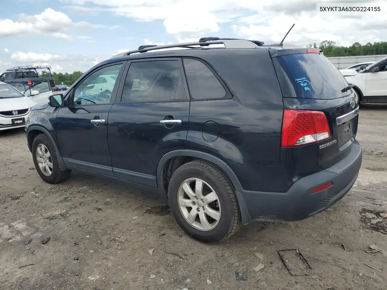 2012 Kia Sorento Base VIN: 5XYKT3A63CG224155 Lot: 56696995