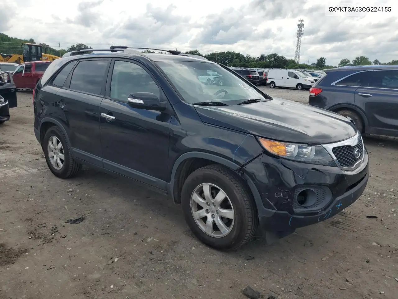 2012 Kia Sorento Base VIN: 5XYKT3A63CG224155 Lot: 56696995