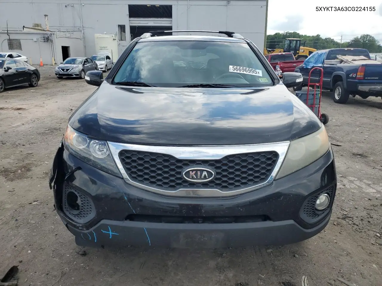 2012 Kia Sorento Base VIN: 5XYKT3A63CG224155 Lot: 56696995
