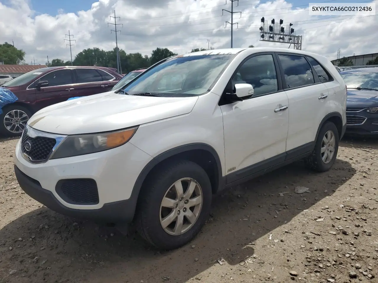 2012 Kia Sorento Base VIN: 5XYKTCA66CG212436 Lot: 56780345
