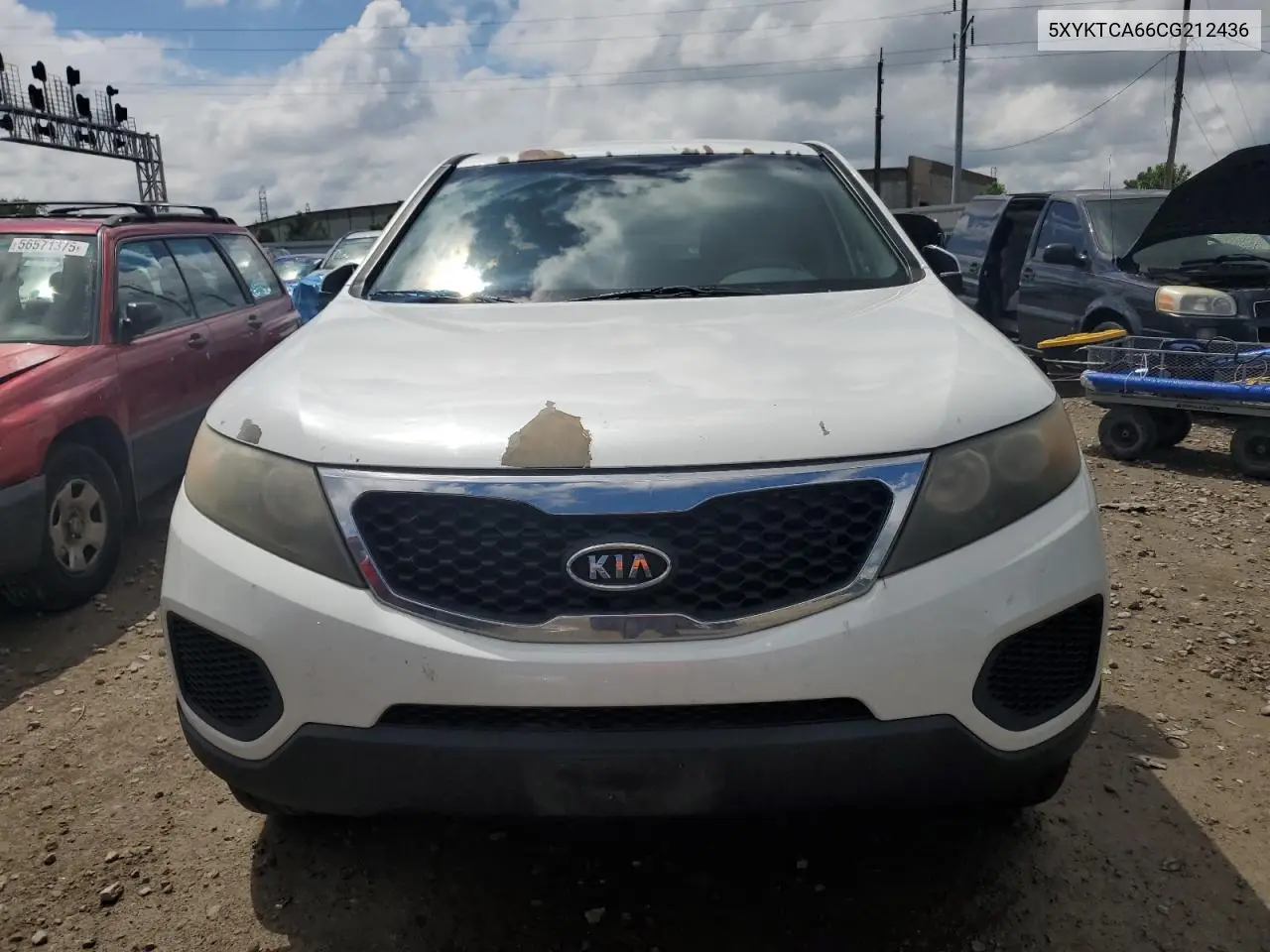 2012 Kia Sorento Base VIN: 5XYKTCA66CG212436 Lot: 56780345