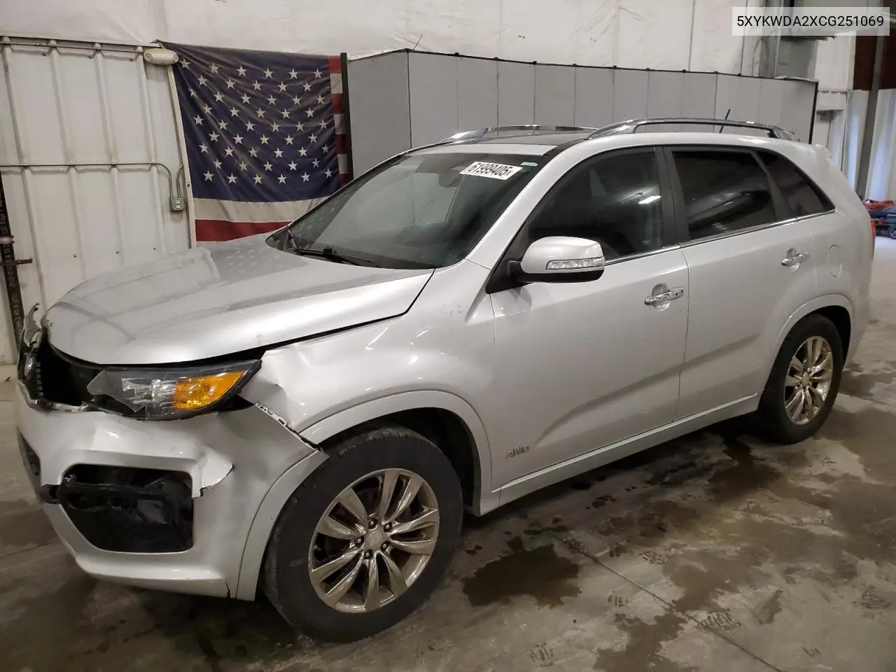 2012 Kia Sorento Sx VIN: 5XYKWDA2XCG251069 Lot: 61999405