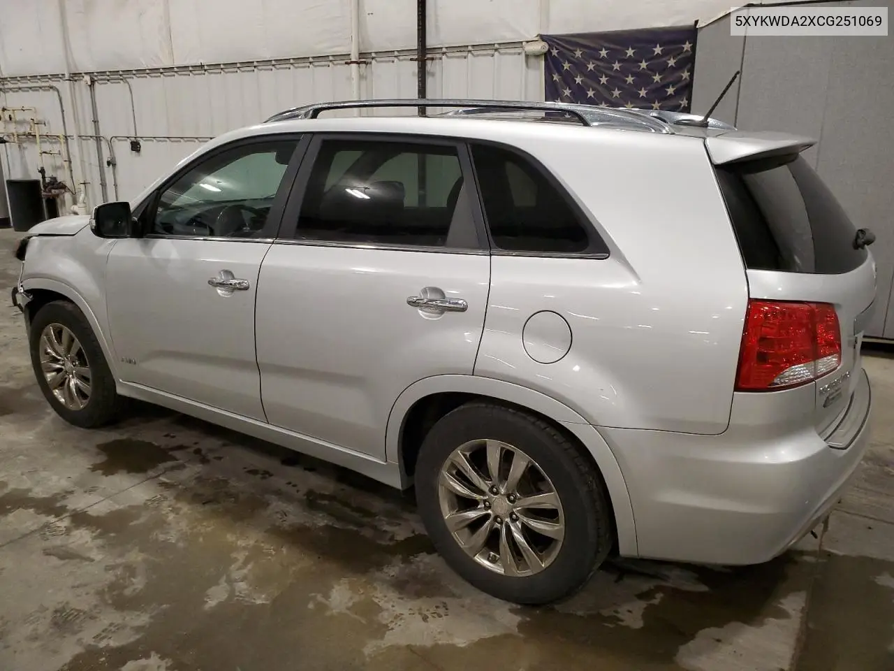 2012 Kia Sorento Sx VIN: 5XYKWDA2XCG251069 Lot: 61999405