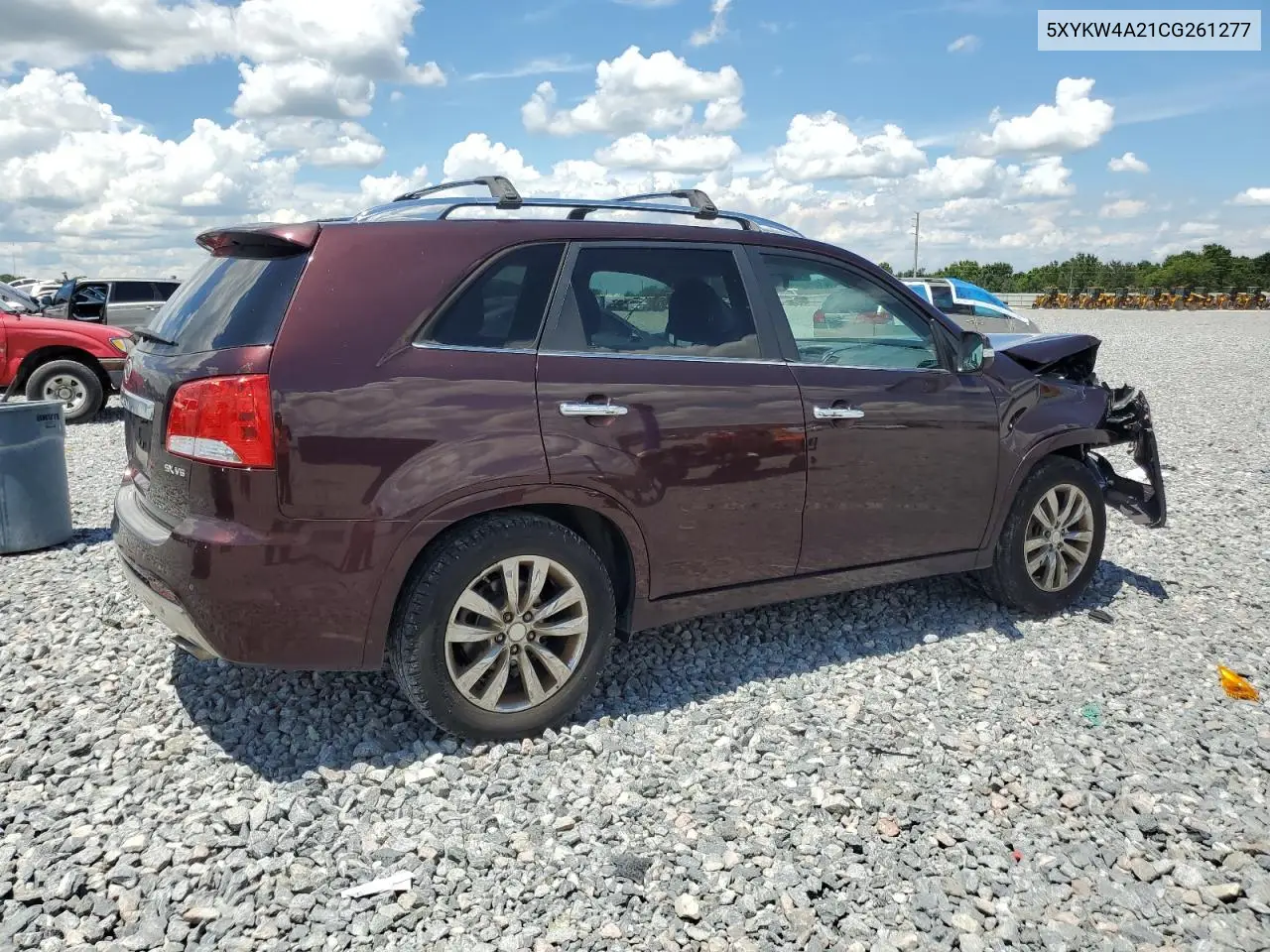 2012 Kia Sorento Sx VIN: 5XYKW4A21CG261277 Lot: 62679845