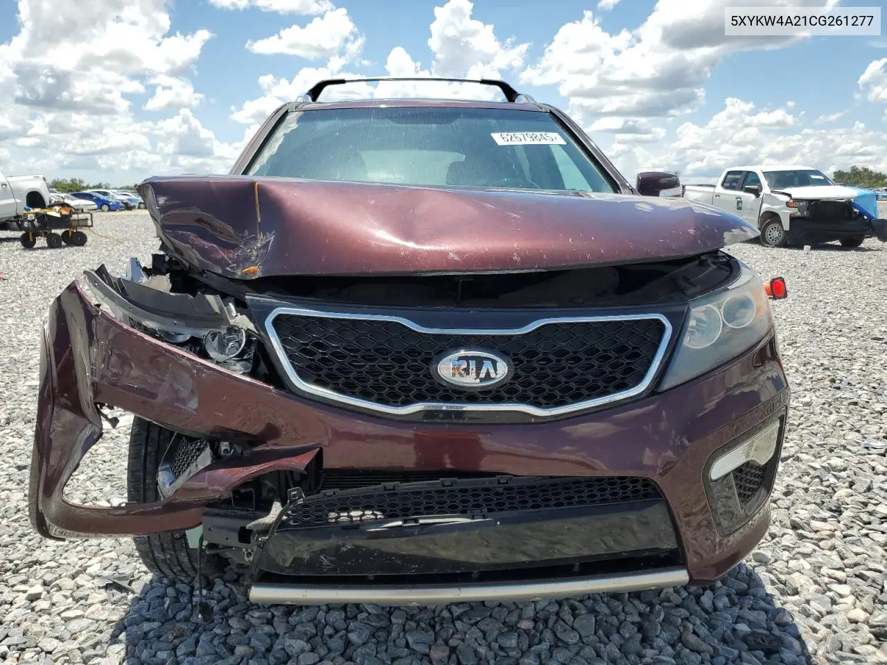 2012 Kia Sorento Sx VIN: 5XYKW4A21CG261277 Lot: 62679845