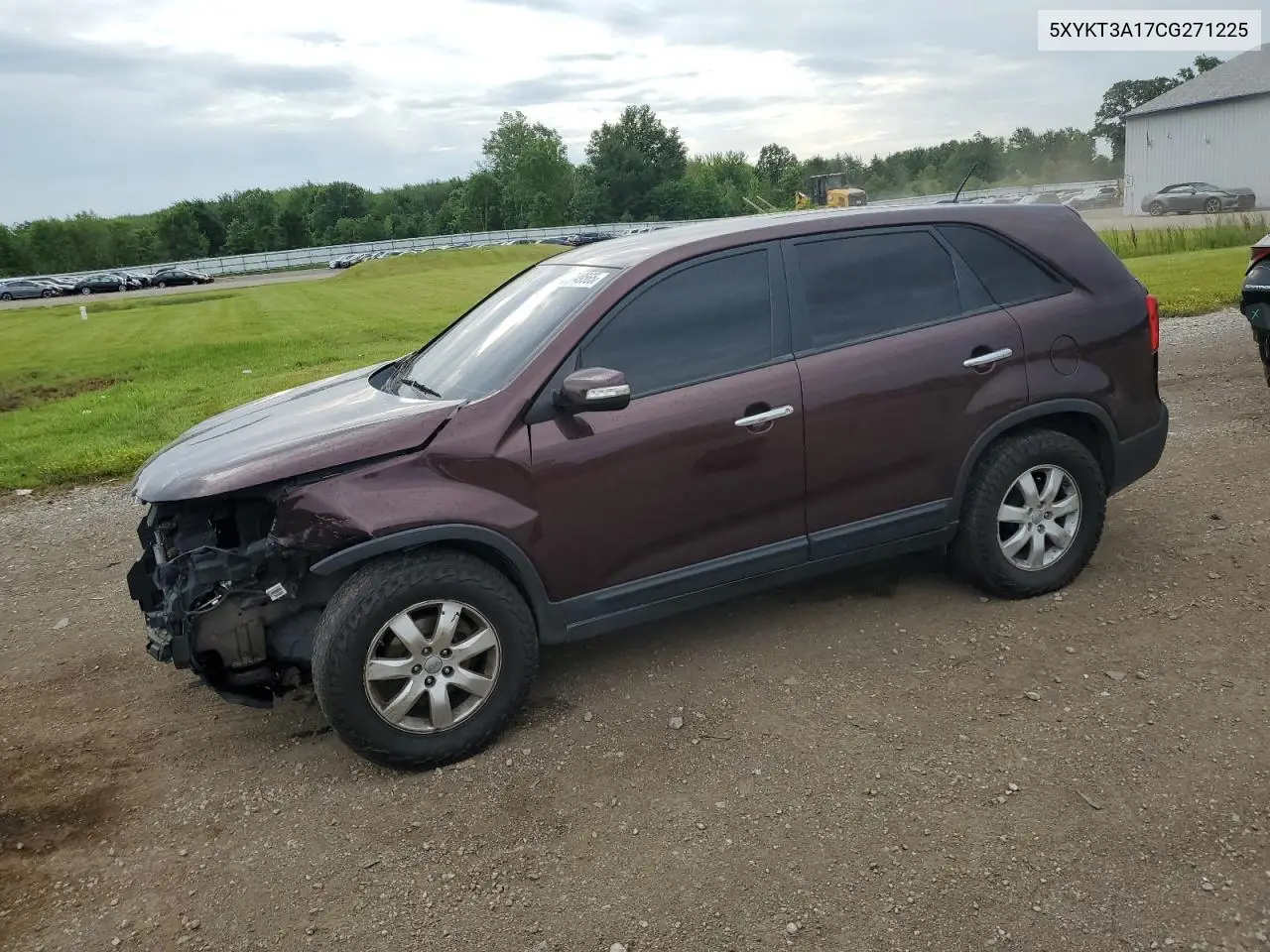 2012 Kia Sorento Base VIN: 5XYKT3A17CG271225 Lot: 62749565