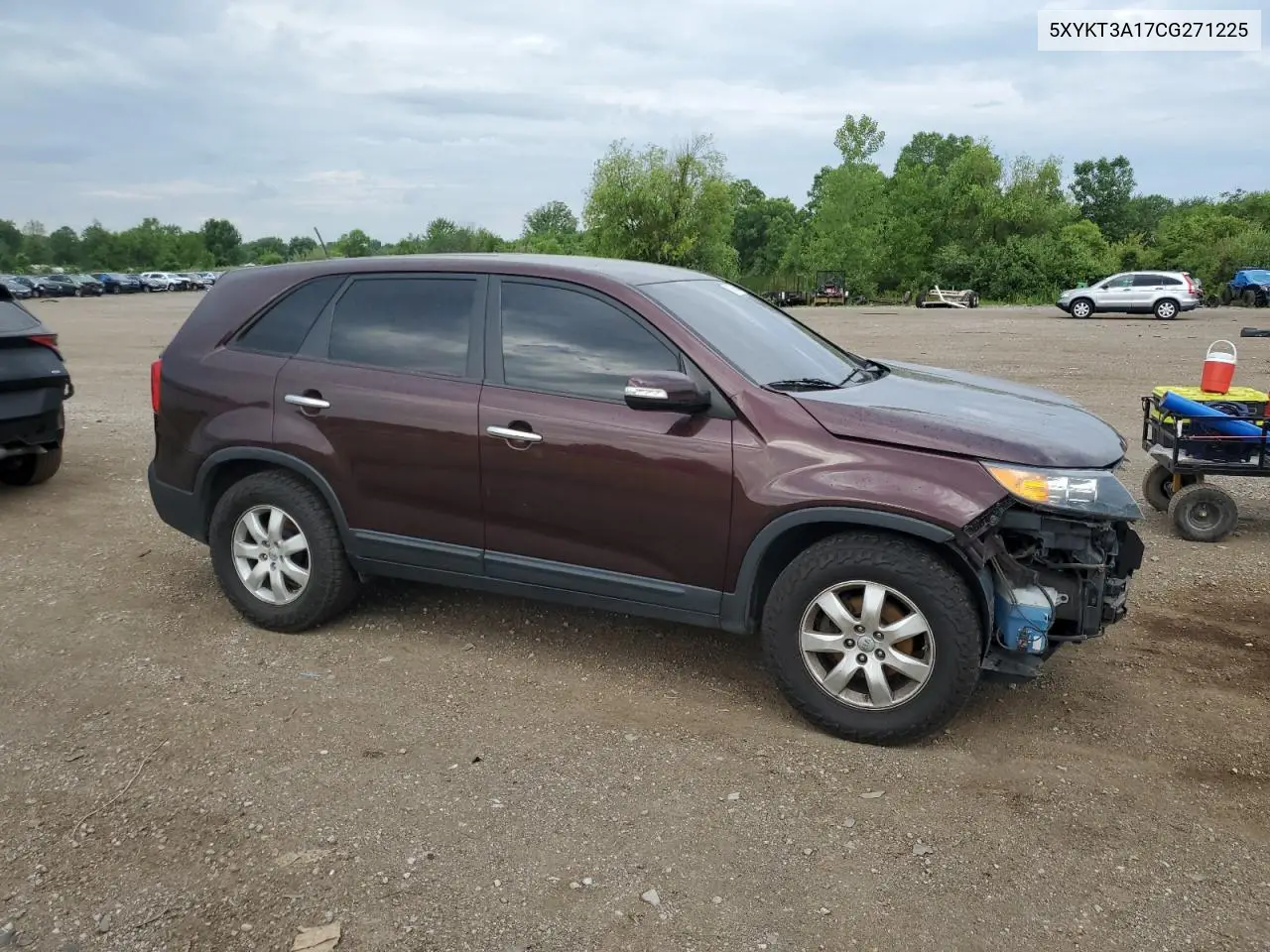 2012 Kia Sorento Base VIN: 5XYKT3A17CG271225 Lot: 62749565