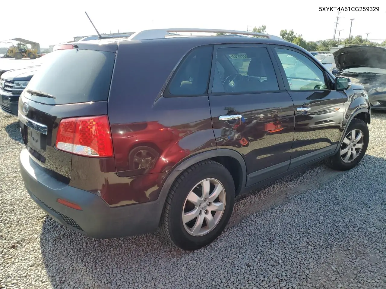 2012 Kia Sorento Base VIN: 5XYKT4A61CG259329 Lot: 62788755