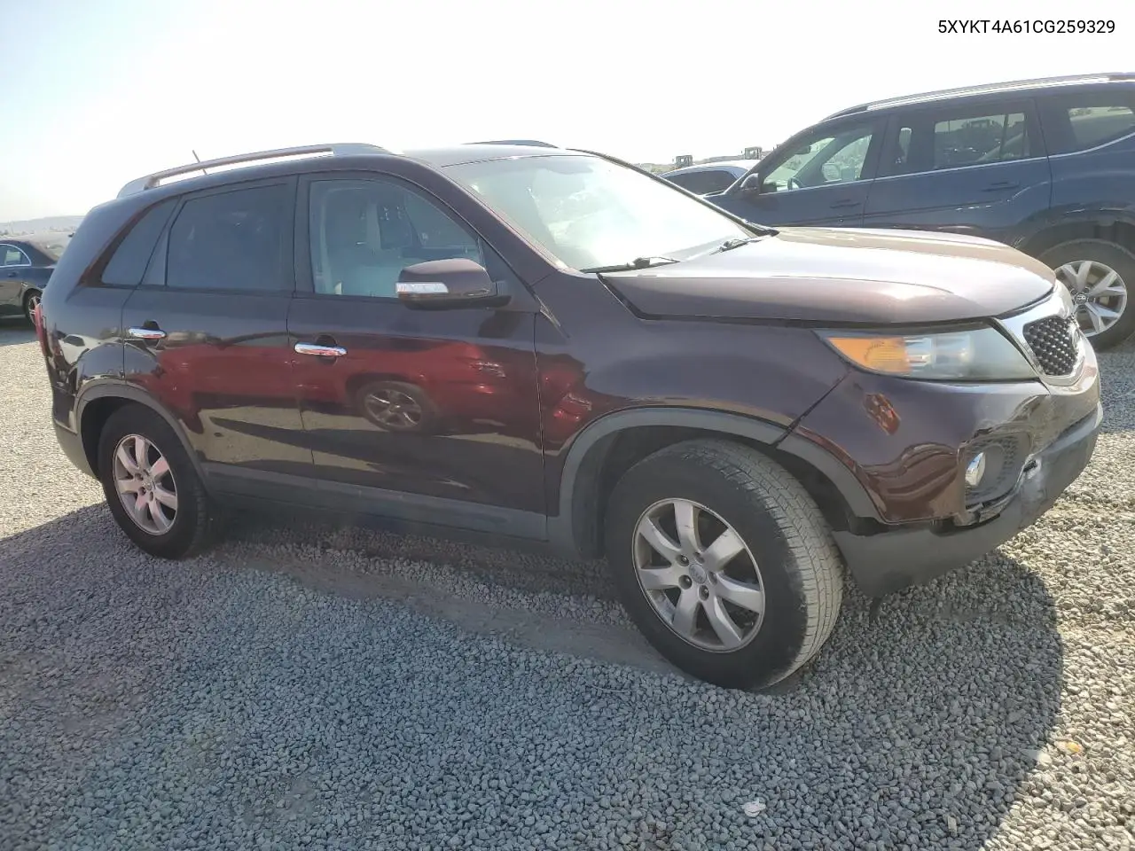2012 Kia Sorento Base VIN: 5XYKT4A61CG259329 Lot: 62788755