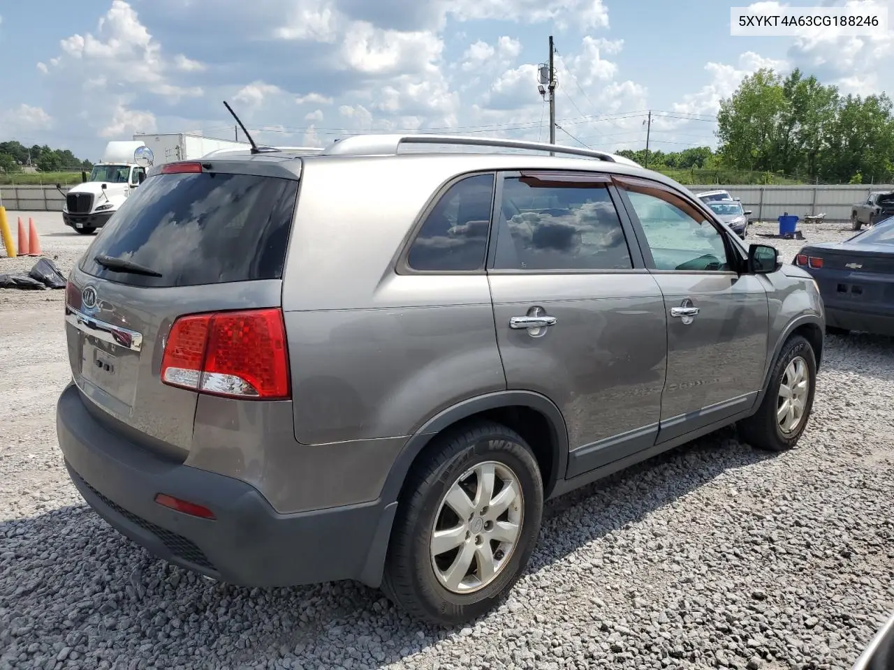 2012 Kia Sorento Base VIN: 5XYKT4A63CG188246 Lot: 62991895