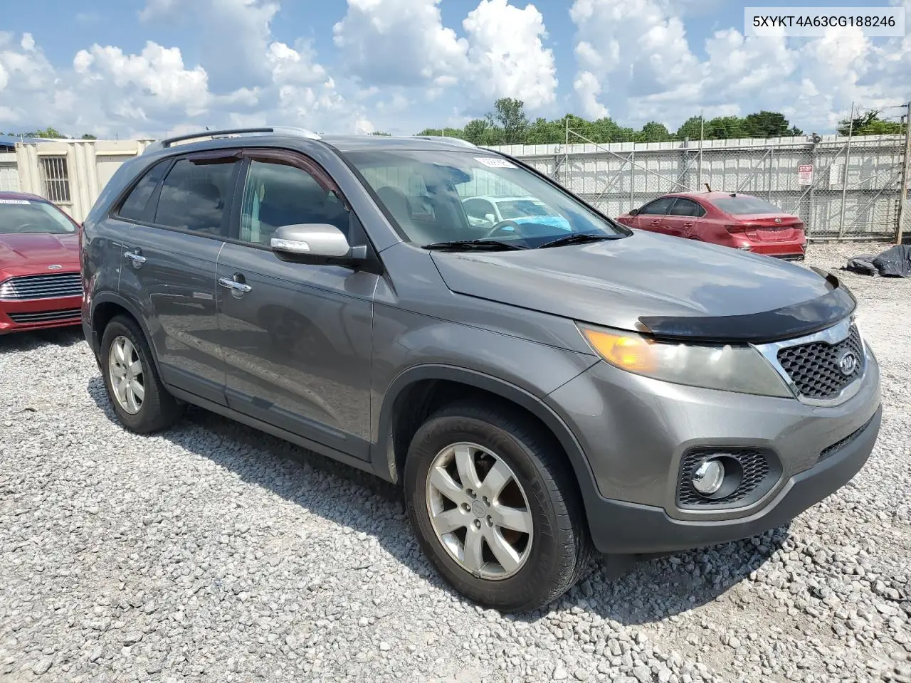 2012 Kia Sorento Base VIN: 5XYKT4A63CG188246 Lot: 62991895