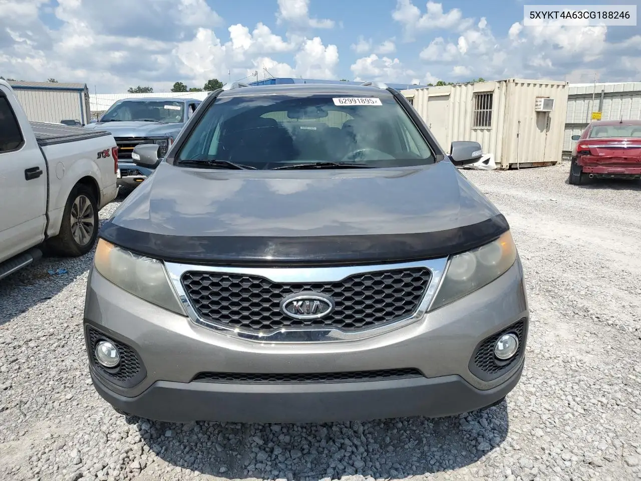 2012 Kia Sorento Base VIN: 5XYKT4A63CG188246 Lot: 62991895