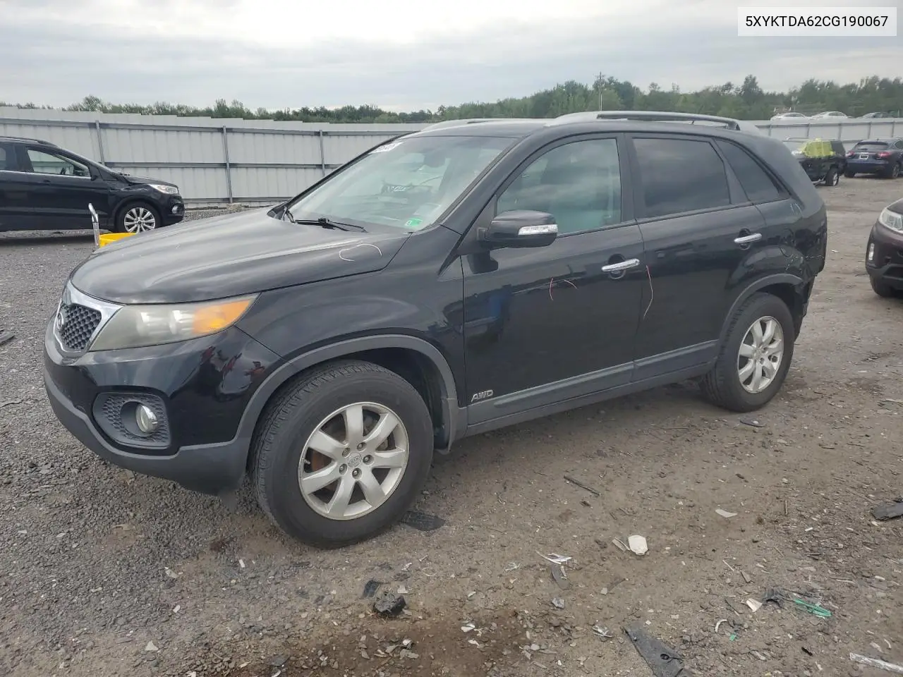 2012 Kia Sorento Base VIN: 5XYKTDA62CG190067 Lot: 65166485