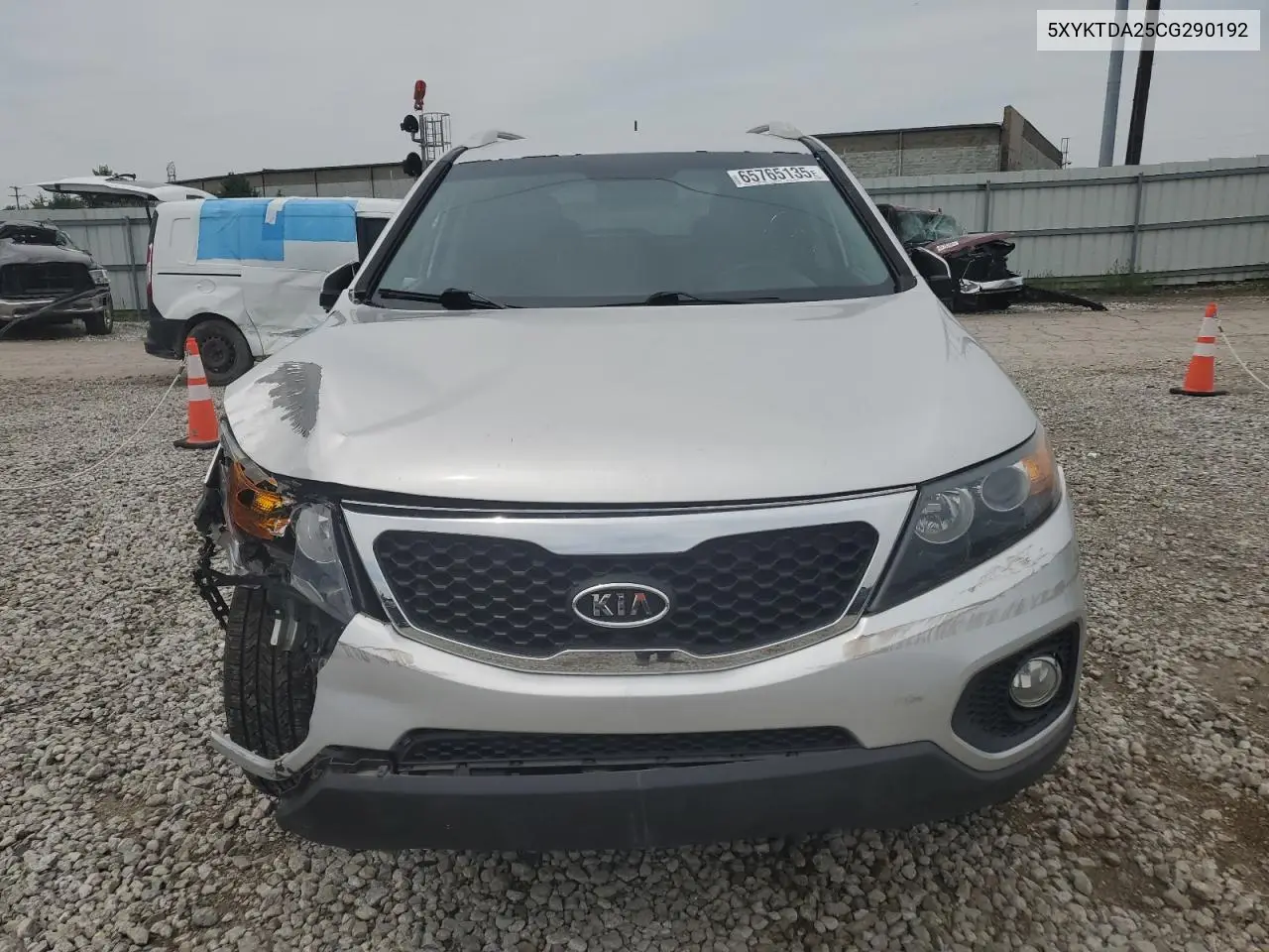 2012 Kia Sorento Base VIN: 5XYKTDA25CG290192 Lot: 65765135