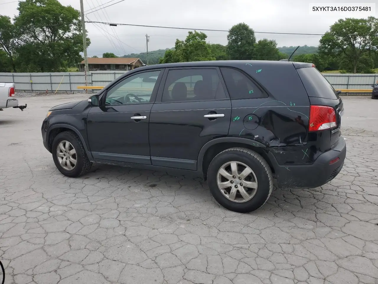 2013 Kia Sorento Lx VIN: 5XYKT3A16DG375481 Lot: 56919855