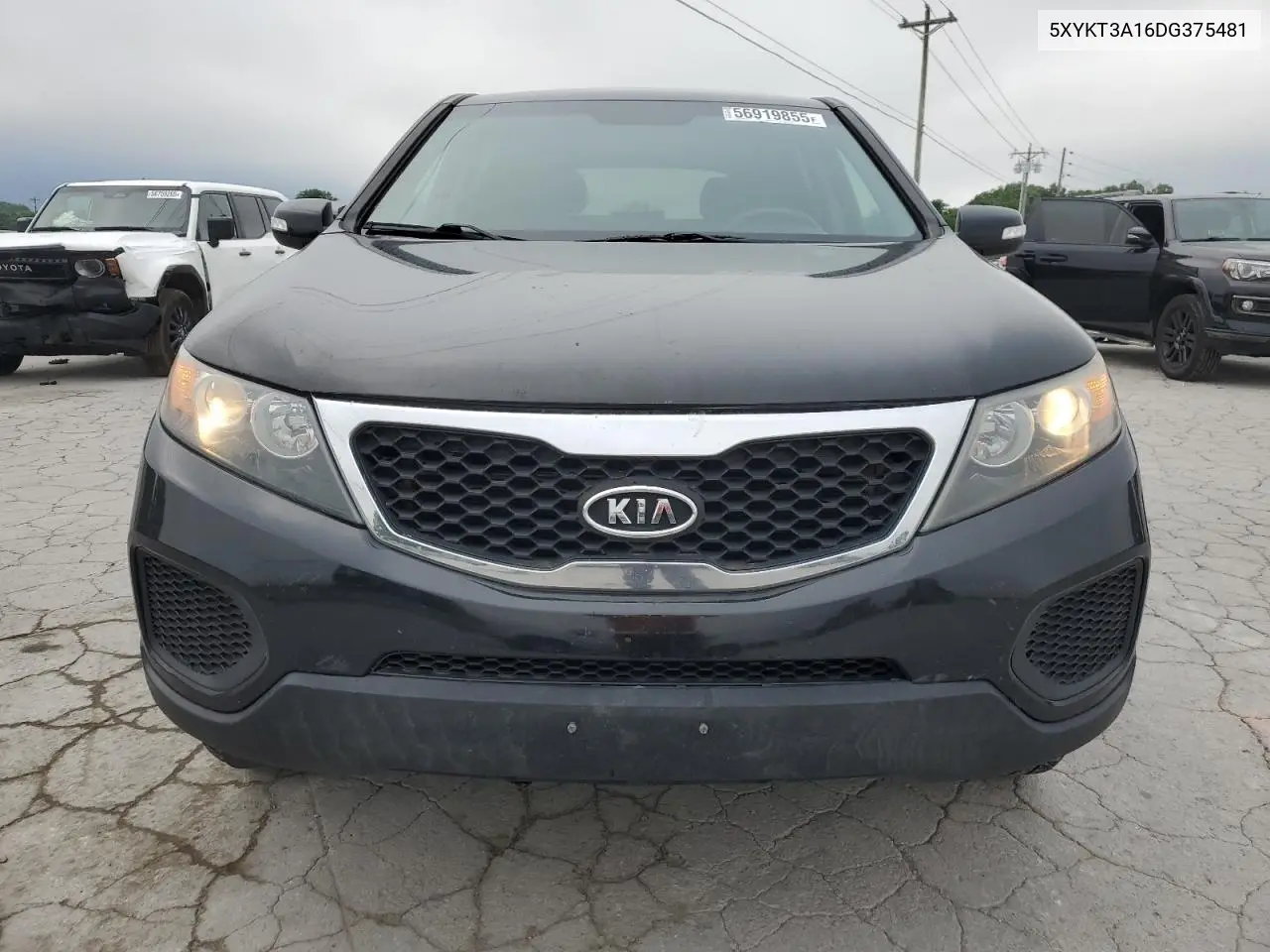 2013 Kia Sorento Lx VIN: 5XYKT3A16DG375481 Lot: 56919855