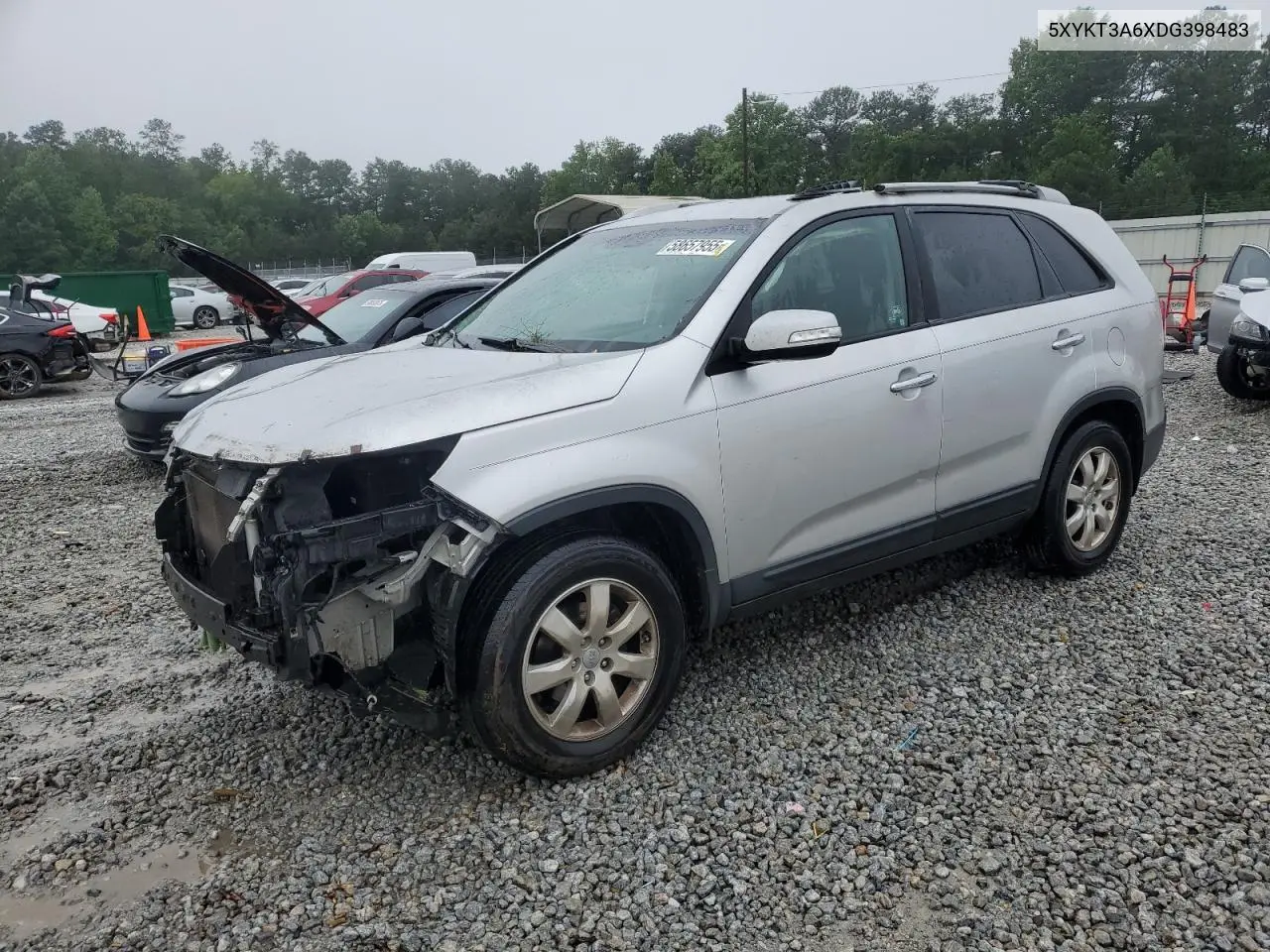 2013 Kia Sorento Lx VIN: 5XYKT3A6XDG398483 Lot: 58657955