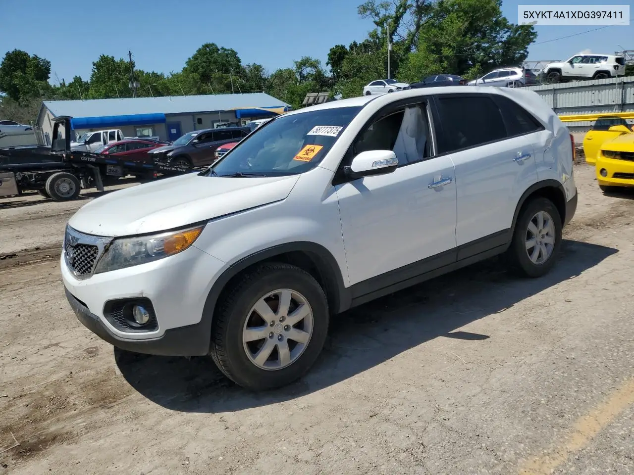 2013 Kia Sorento Lx VIN: 5XYKT4A1XDG397411 Lot: 58777375