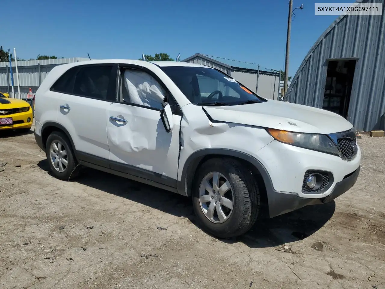 2013 Kia Sorento Lx VIN: 5XYKT4A1XDG397411 Lot: 58777375
