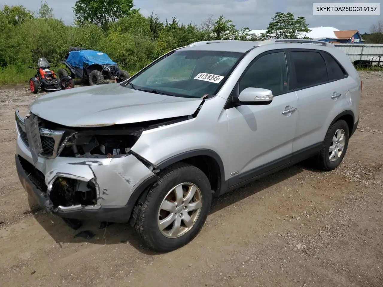 2013 Kia Sorento Lx VIN: 5XYKTDA25DG319157 Lot: 61208095