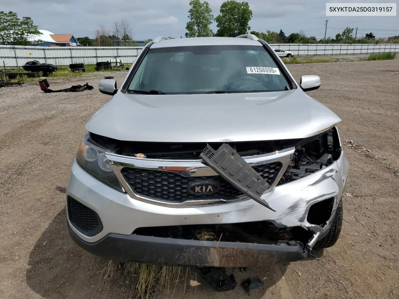 2013 Kia Sorento Lx VIN: 5XYKTDA25DG319157 Lot: 61208095