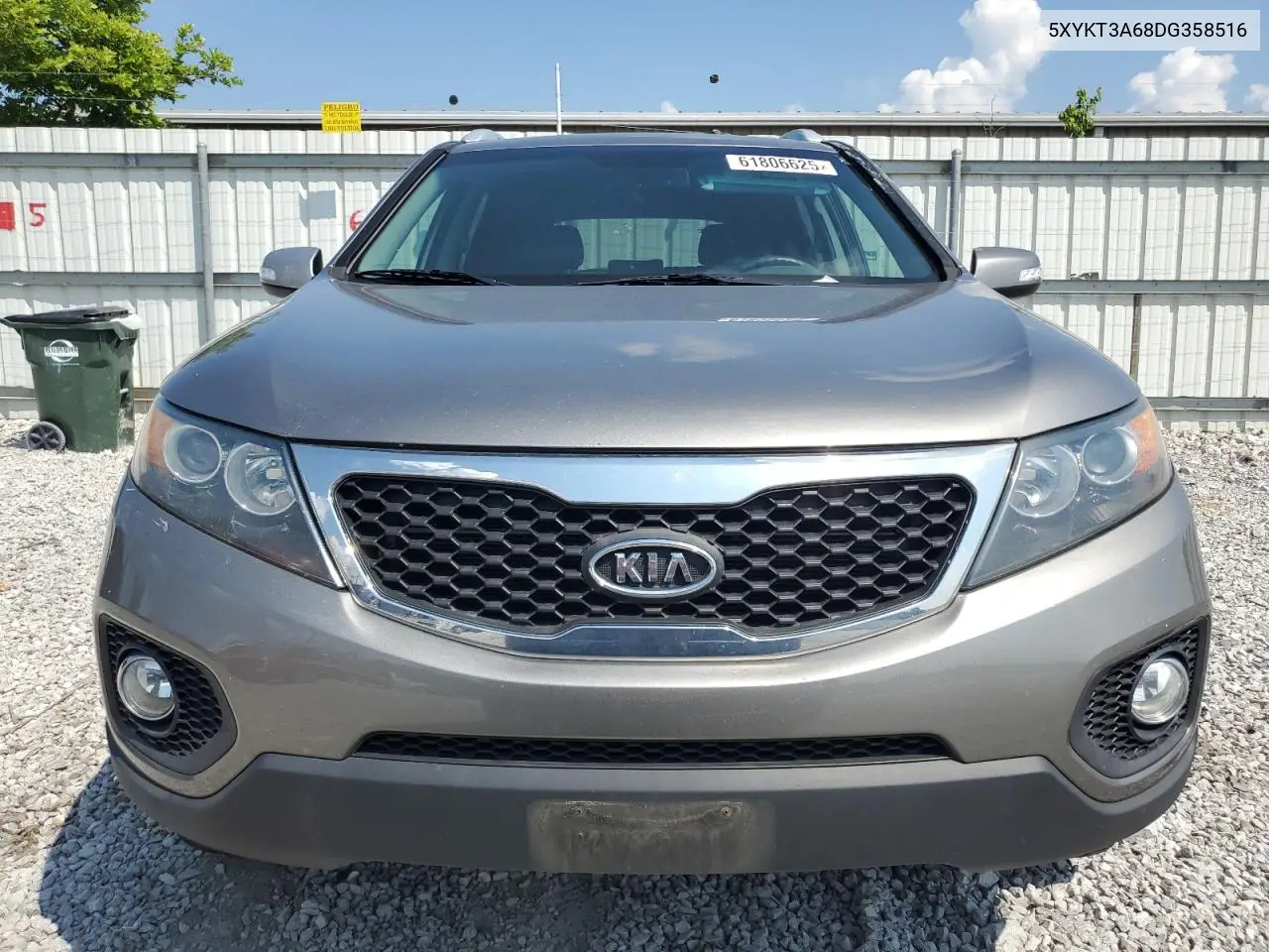 2013 Kia Sorento Lx VIN: 5XYKT3A68DG358516 Lot: 61806625