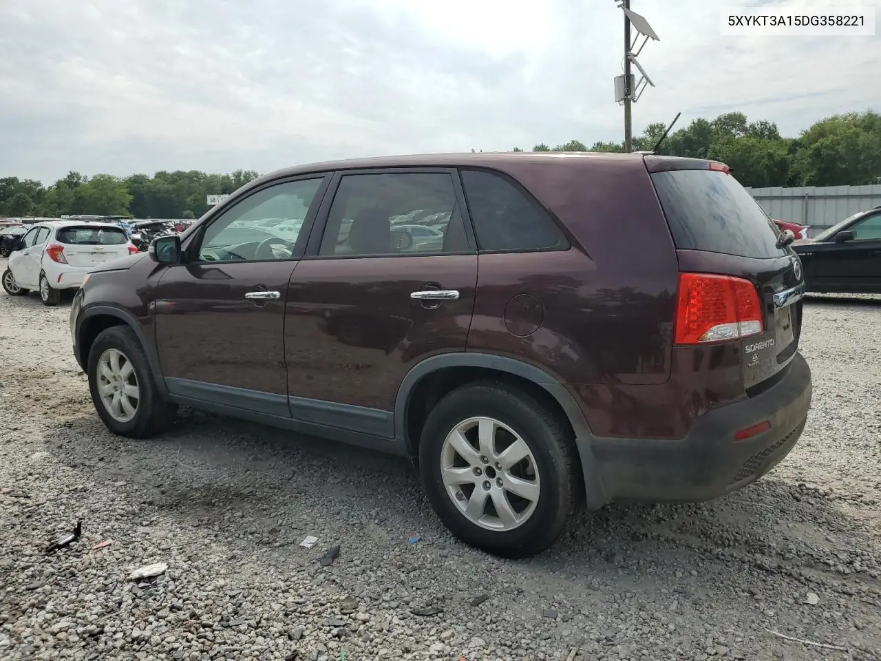 2013 Kia Sorento Lx VIN: 5XYKT3A15DG358221 Lot: 62560635
