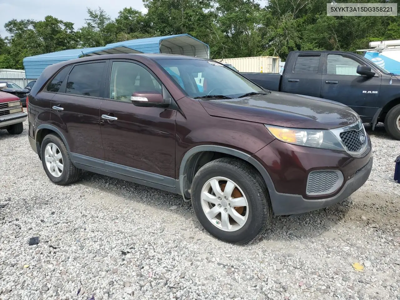 2013 Kia Sorento Lx VIN: 5XYKT3A15DG358221 Lot: 62560635