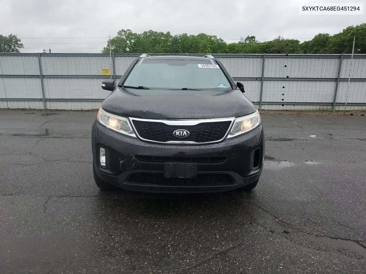 2014 Kia Sorento Lx VIN: 5XYKTCA68EG451294 Lot: 56983165