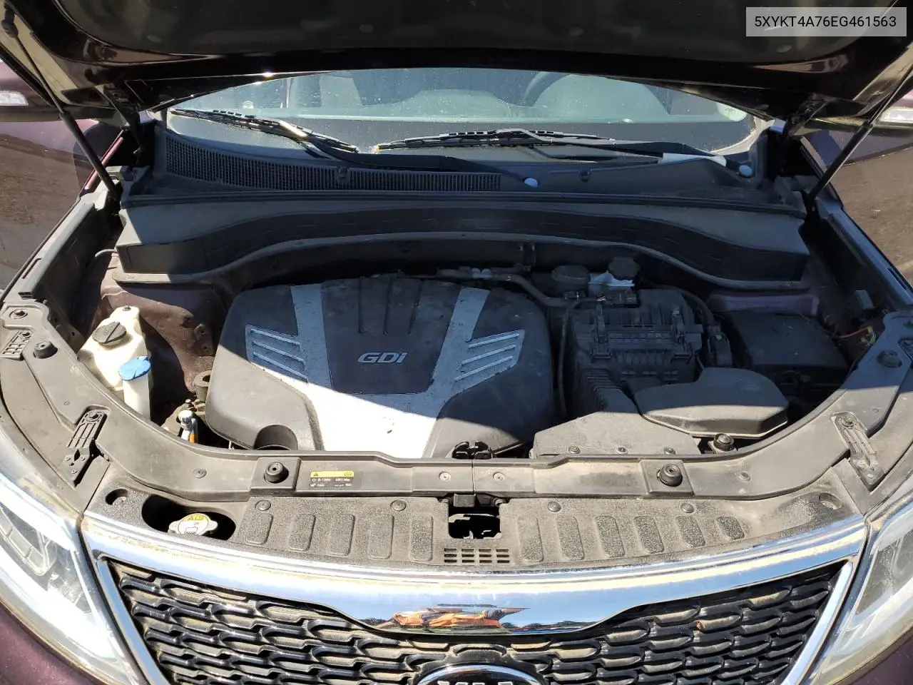 2014 Kia Sorento Lx VIN: 5XYKT4A76EG461563 Lot: 62213405