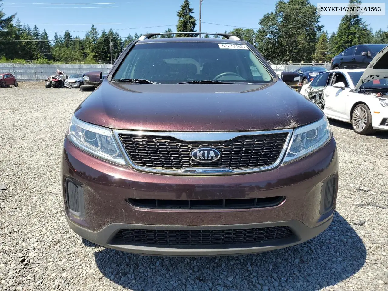 2014 Kia Sorento Lx VIN: 5XYKT4A76EG461563 Lot: 62213405