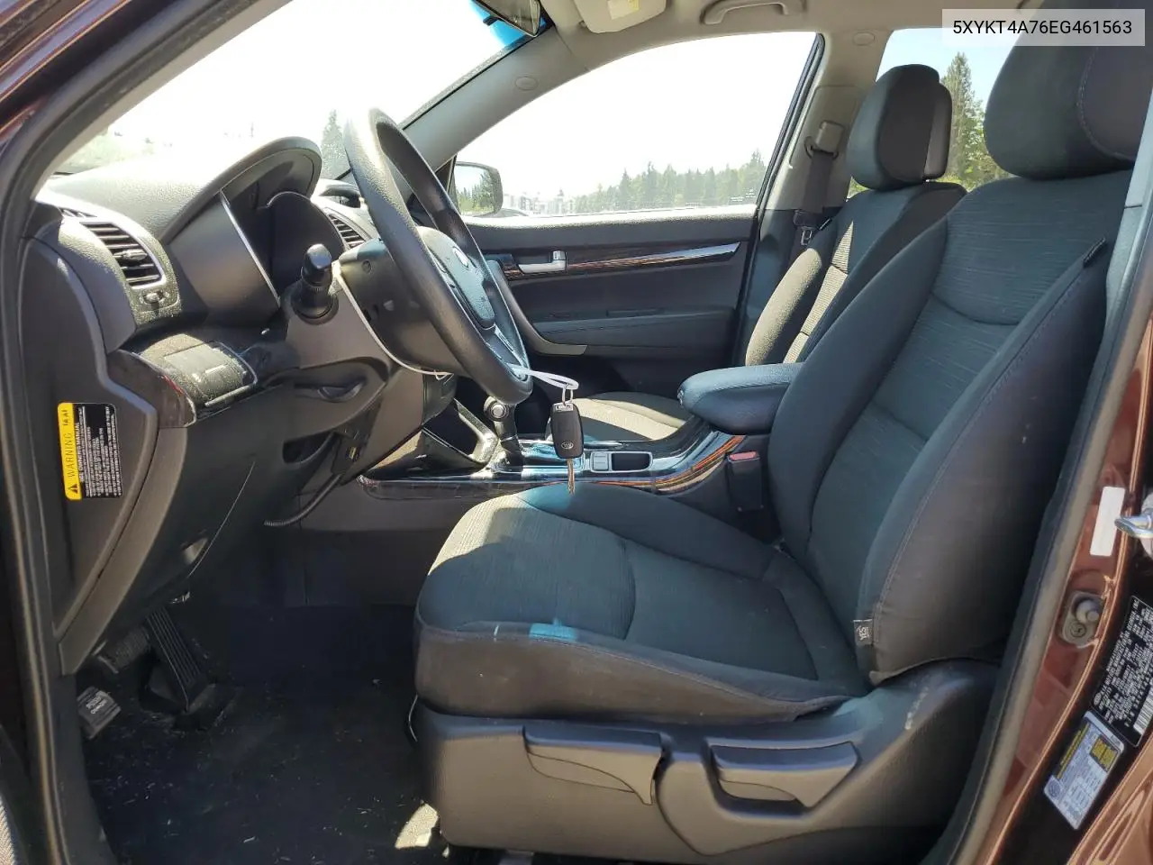 2014 Kia Sorento Lx VIN: 5XYKT4A76EG461563 Lot: 62213405