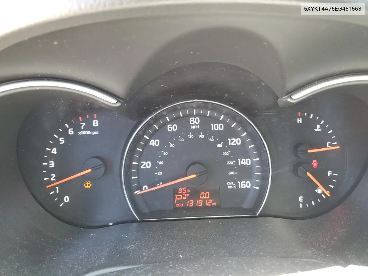 2014 Kia Sorento Lx VIN: 5XYKT4A76EG461563 Lot: 62213405