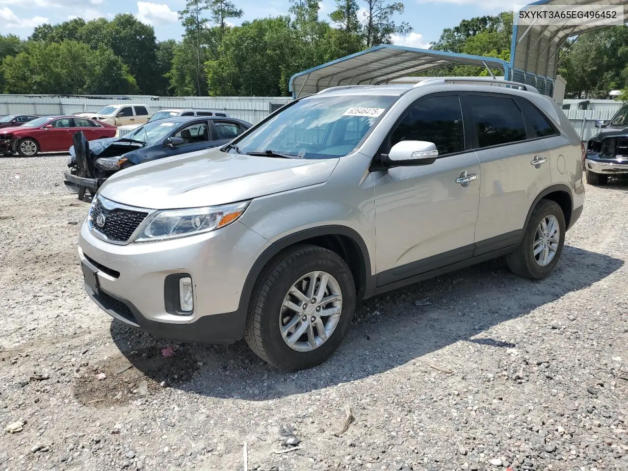2014 Kia Sorento Lx VIN: 5XYKT3A65EG496452 Lot: 62646475