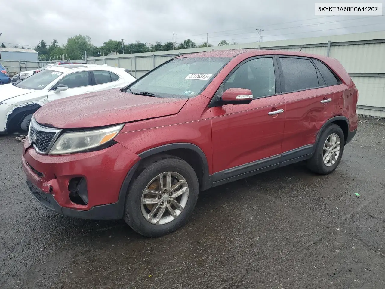 2015 Kia Sorento Lx VIN: 5XYKT3A68FG644207 Lot: 56126315
