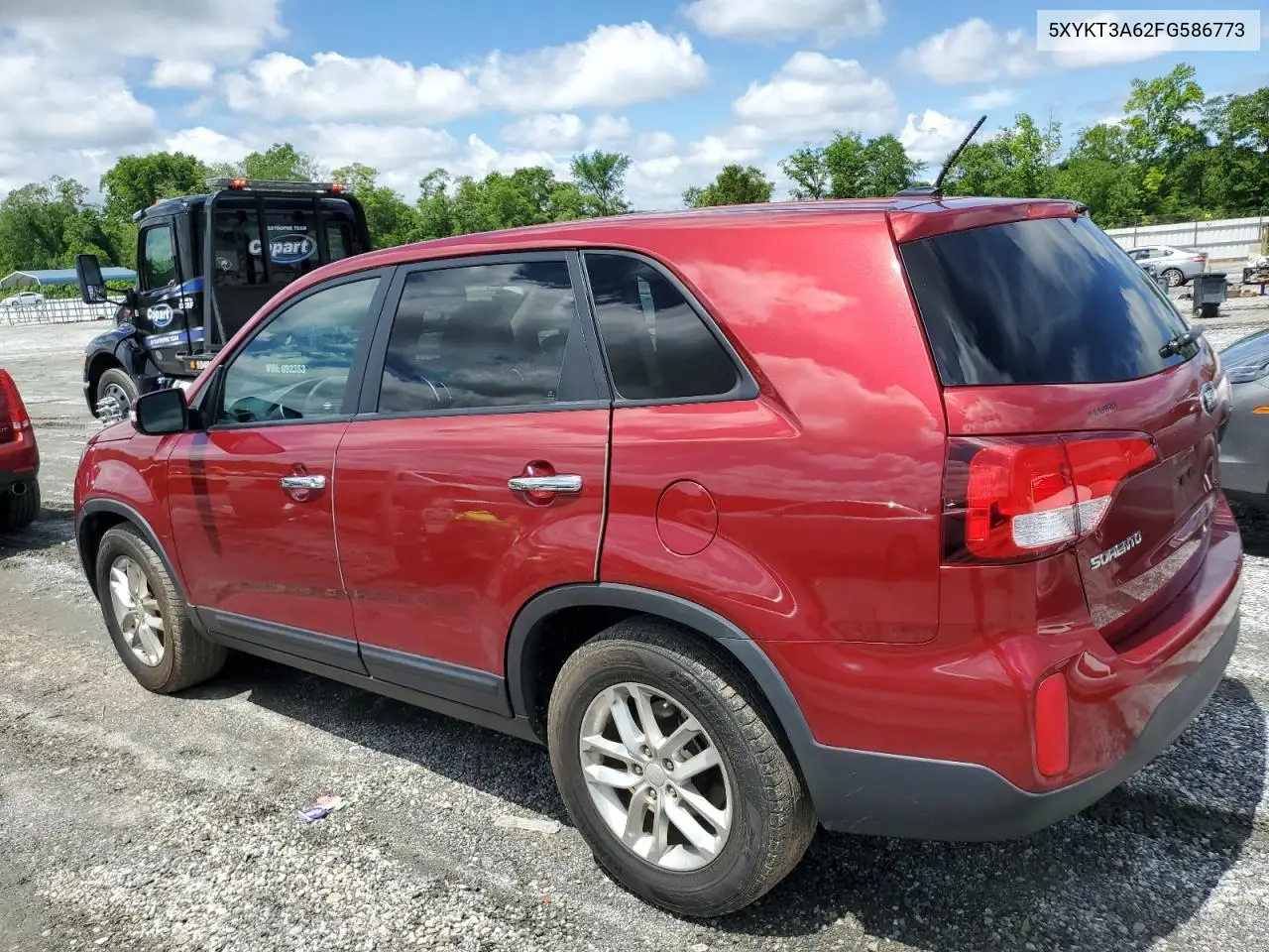 2015 Kia Sorento Lx VIN: 5XYKT3A62FG586773 Lot: 56992475