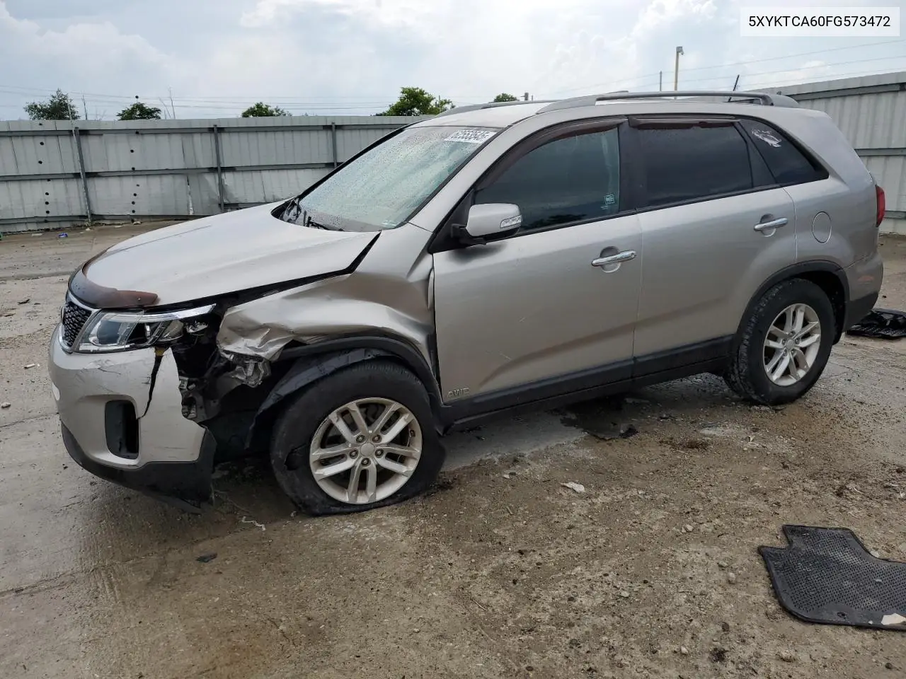 2015 Kia Sorento Lx VIN: 5XYKTCA60FG573472 Lot: 62553545