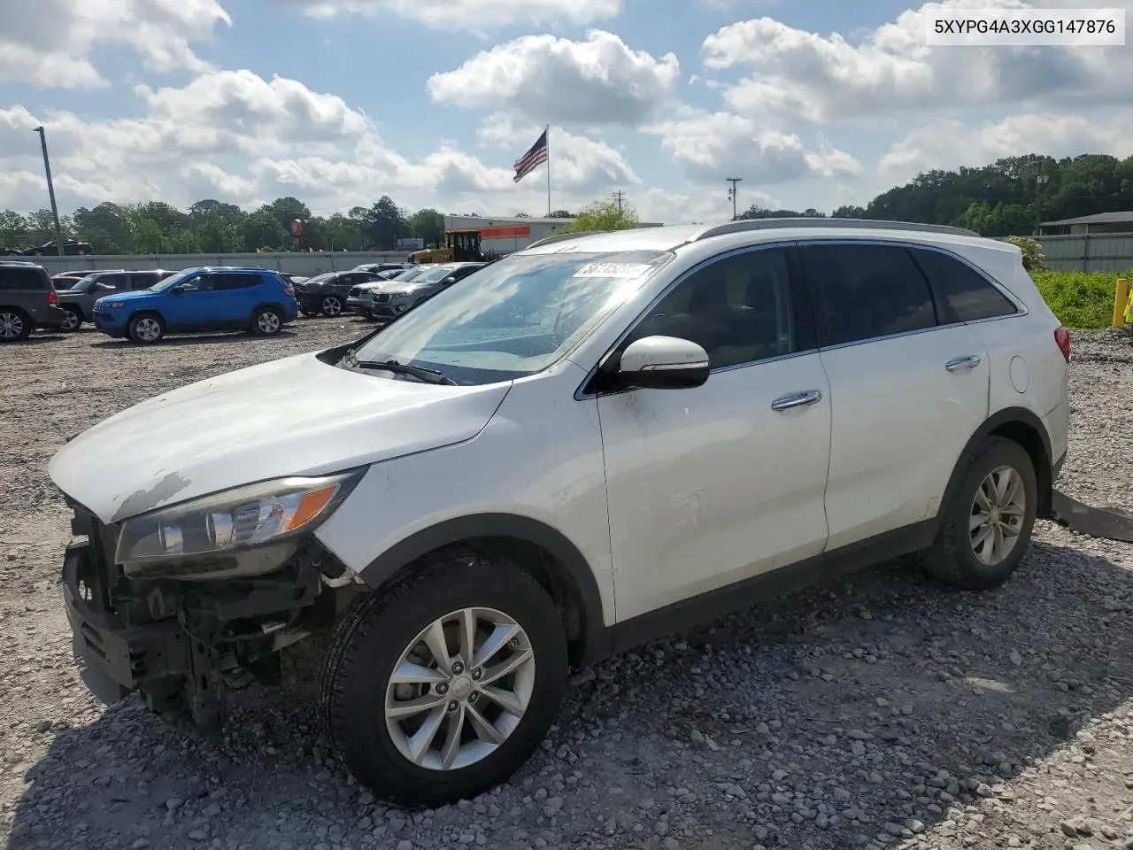 2016 Kia Sorento Lx VIN: 5XYPG4A3XGG147876 Lot: 56115275
