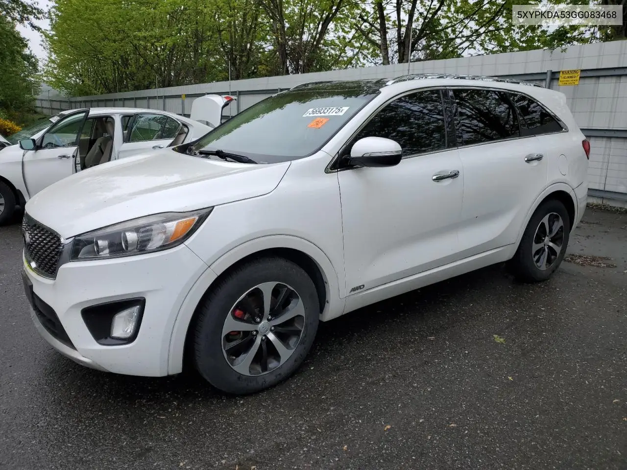 2016 Kia Sorento Sx VIN: 5XYPKDA53GG083468 Lot: 56933175