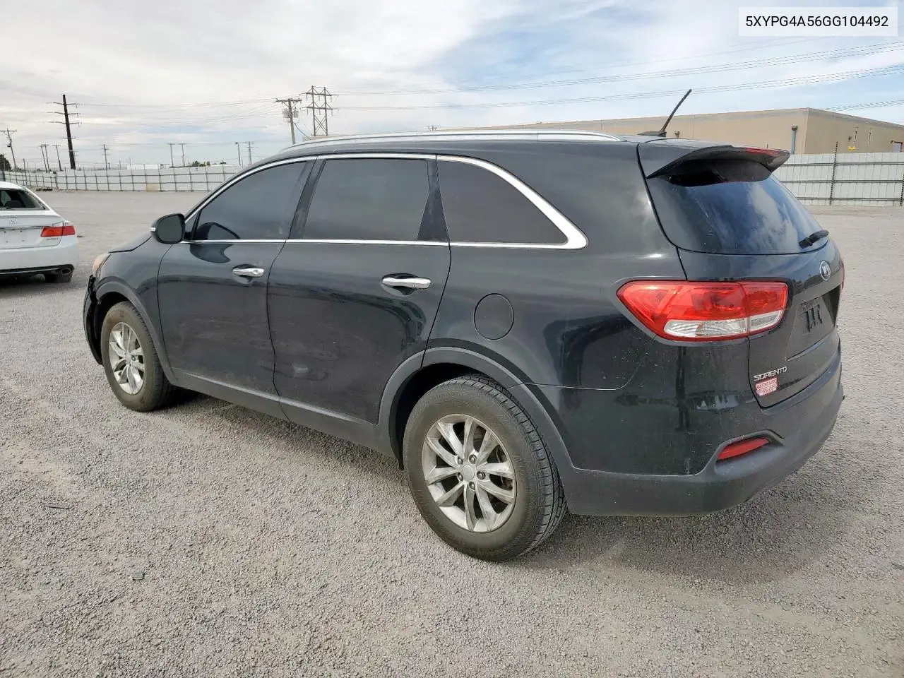 2016 Kia Sorento Lx VIN: 5XYPG4A56GG104492 Lot: 56978025