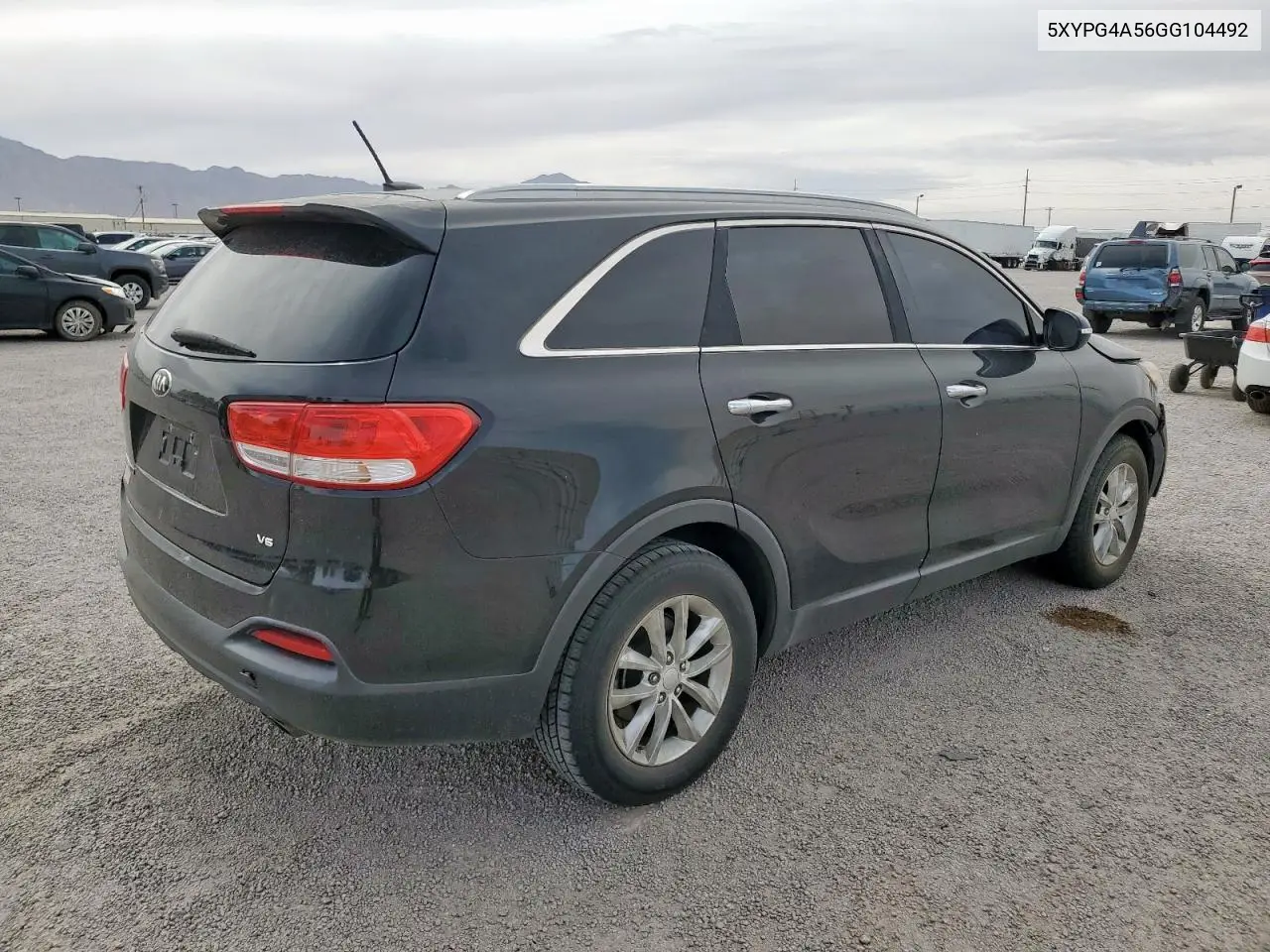 2016 Kia Sorento Lx VIN: 5XYPG4A56GG104492 Lot: 56978025