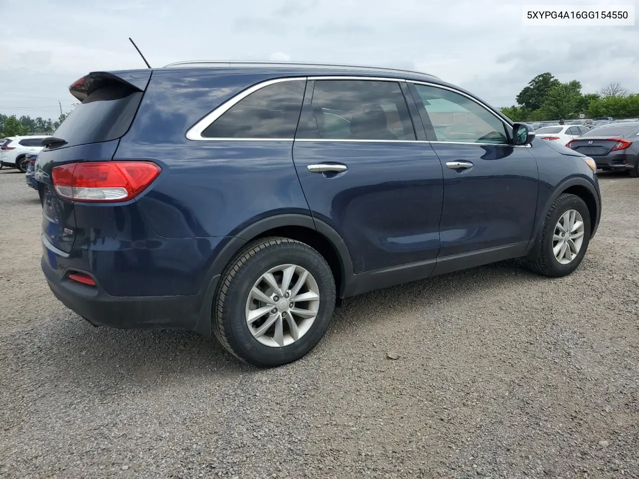 2016 Kia Sorento Lx VIN: 5XYPG4A16GG154550 Lot: 62613305