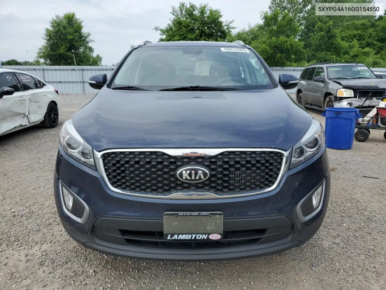 2016 Kia Sorento Lx VIN: 5XYPG4A16GG154550 Lot: 62613305