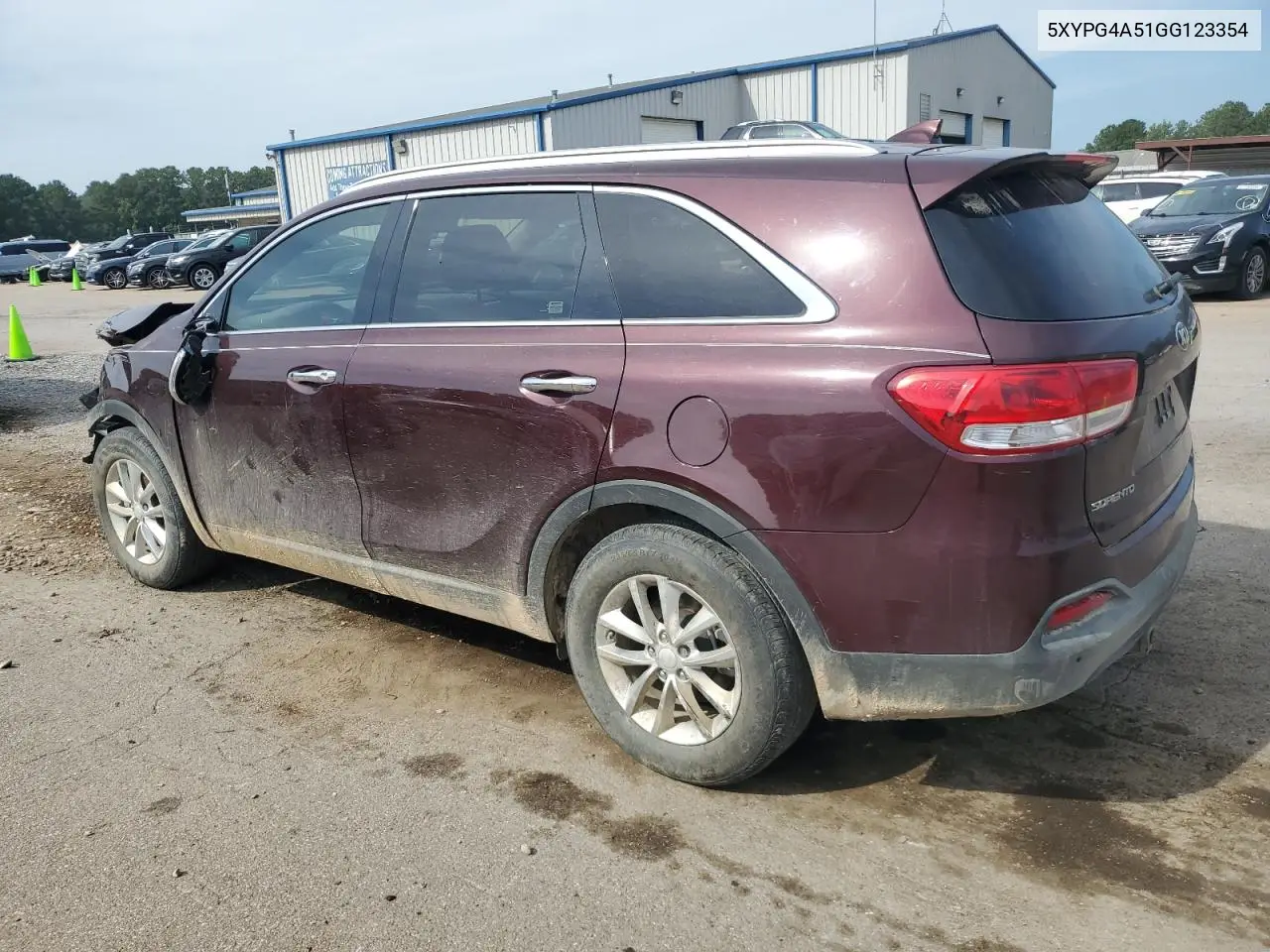 2016 Kia Sorento Lx VIN: 5XYPG4A51GG123354 Lot: 65115825