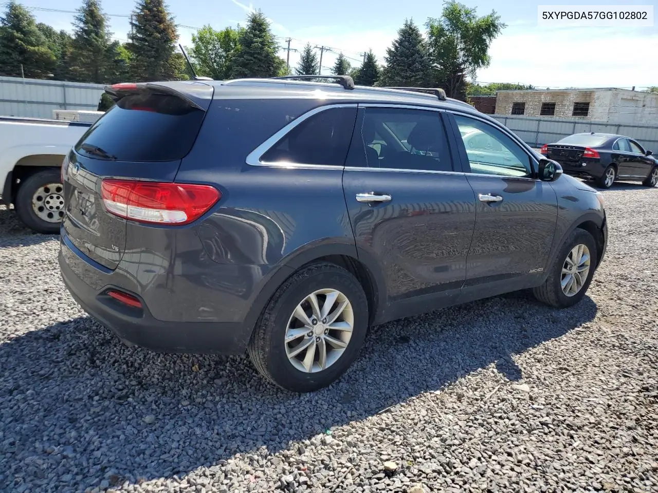 2016 Kia Sorento Lx VIN: 5XYPGDA57GG102802 Lot: 65886035