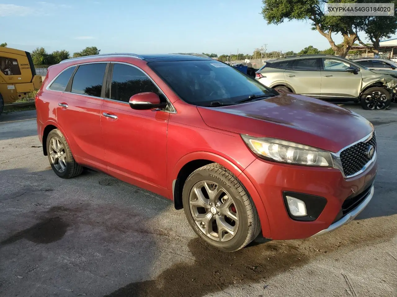 2016 Kia Sorento Sx VIN: 5XYPK4A54GG184020 Lot: 65959855