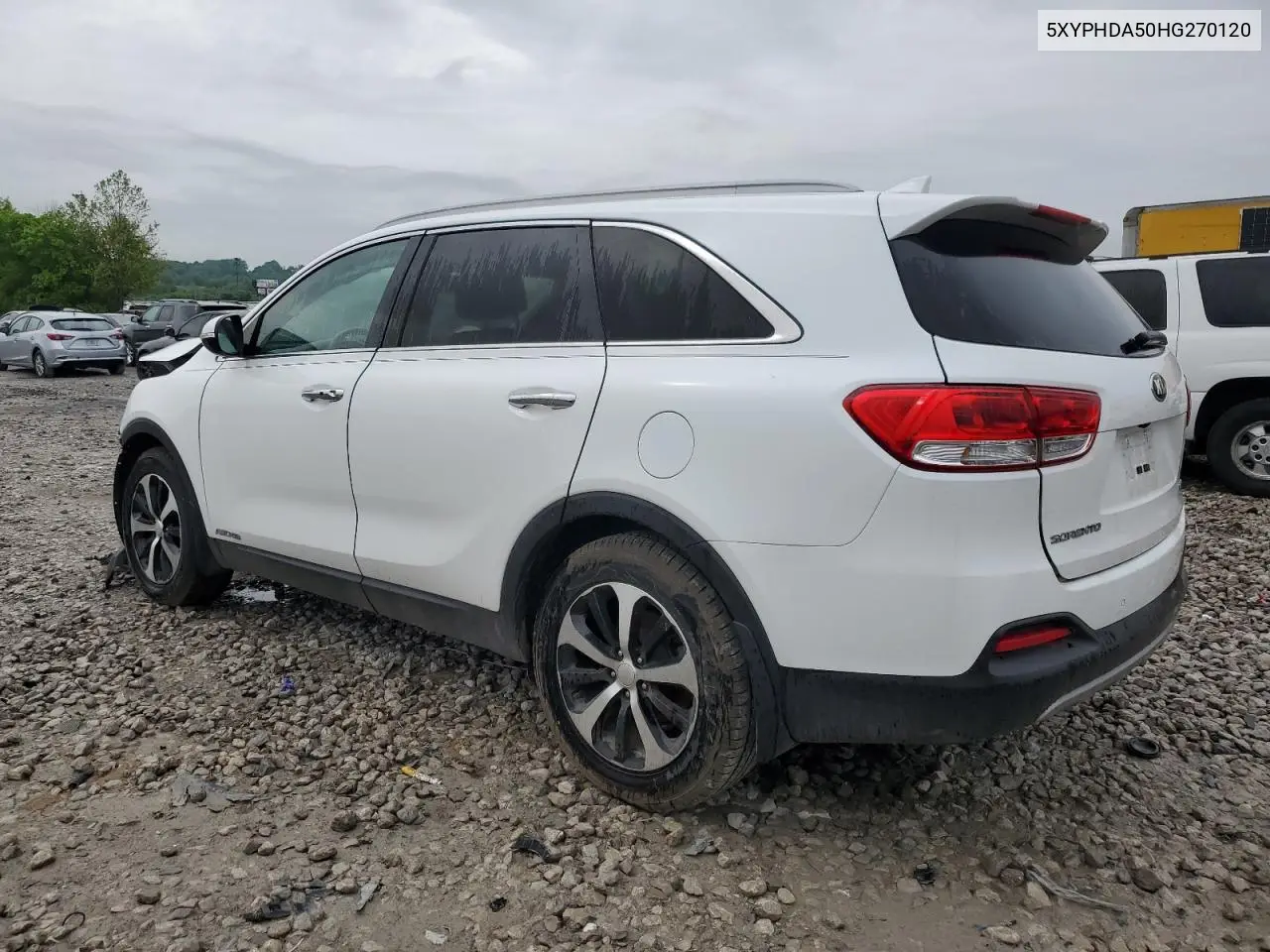 2017 Kia Sorento Ex VIN: 5XYPHDA50HG270120 Lot: 56504135